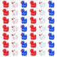 Arrowbash 60 Pieces Patriotic Mini Resin Ducks Small 4Th Of July Ducks Bulk Mini Resin Animals Red White And Blue Duck For Indep
