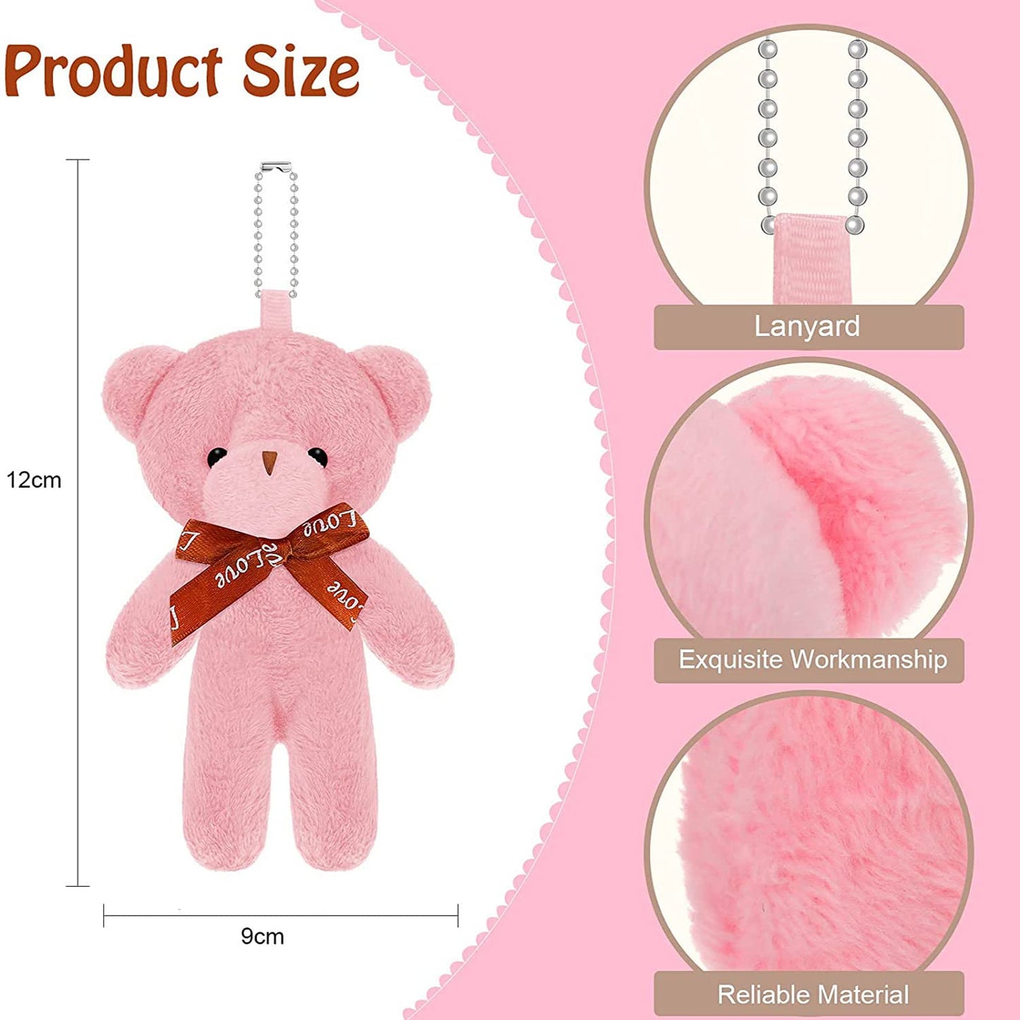 Chengu 54 Pieces Mini Bear Bulk Toy 4.7 Inch Mini Plush Soft Tiny Bears Doll Stuffed Animals Gift For Teens Girls Boys Adults Di