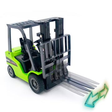 Qcar Forklift Warehouse Truck Vehicle Toy Forklift Construction Toys for Kids 1:50 Scale Heavy Metal Forklift (Green)
