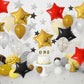 Red Black Foil Star Balloons, 18 Inches Star Foil Balloons For Helium, Pack Of 10 Red Black Gold Helium Birthday Balloons, Party