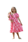 Bow Dream Girl Dress Pink Heart Unicorn With Matching American Girl Doll Clothes Accessories Size 130