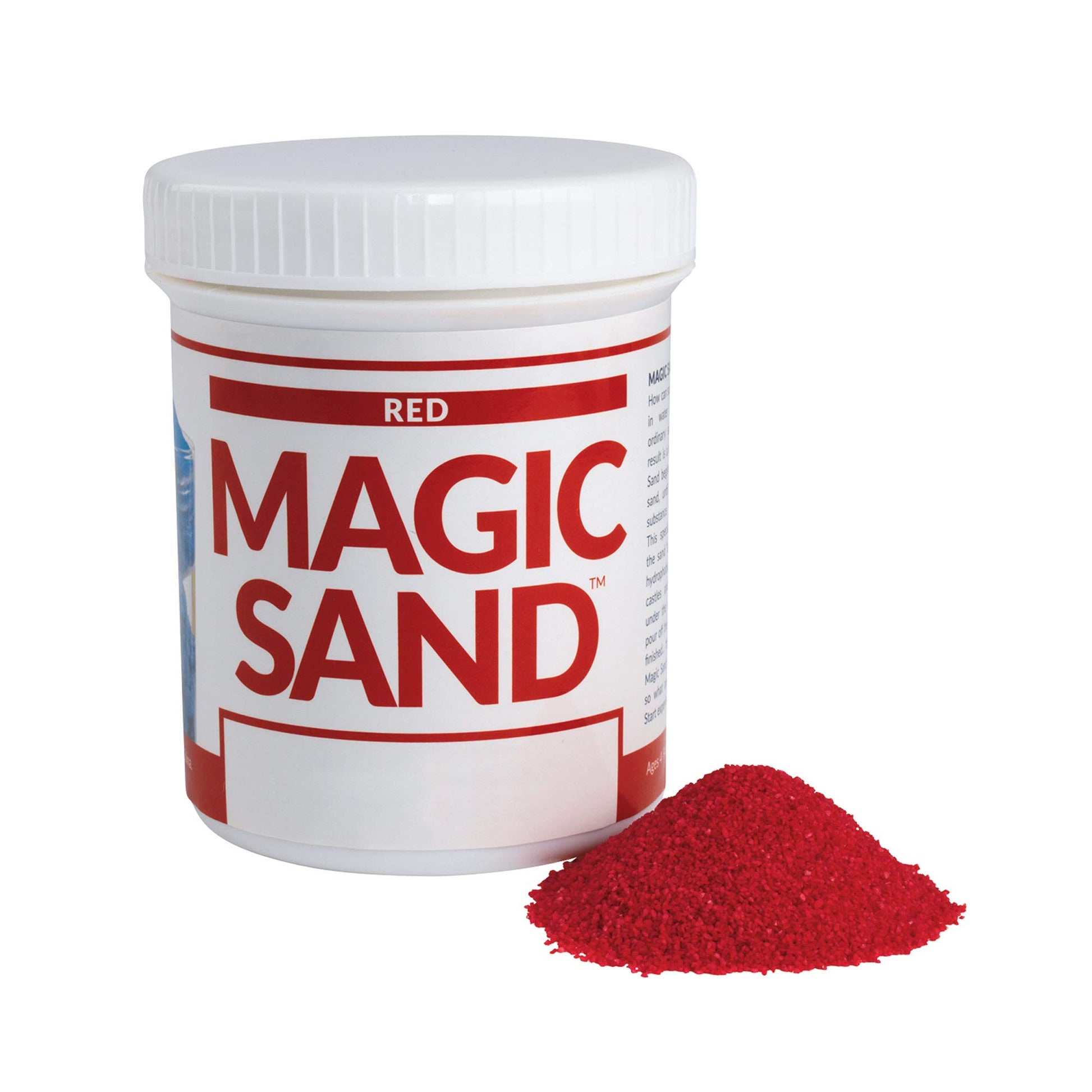 Steve Spangler Science Magic Sand, 227g, Red - Colored Play Sand That Never Gets Wet, Exciting STEM Activity, Learn and Teach Ab