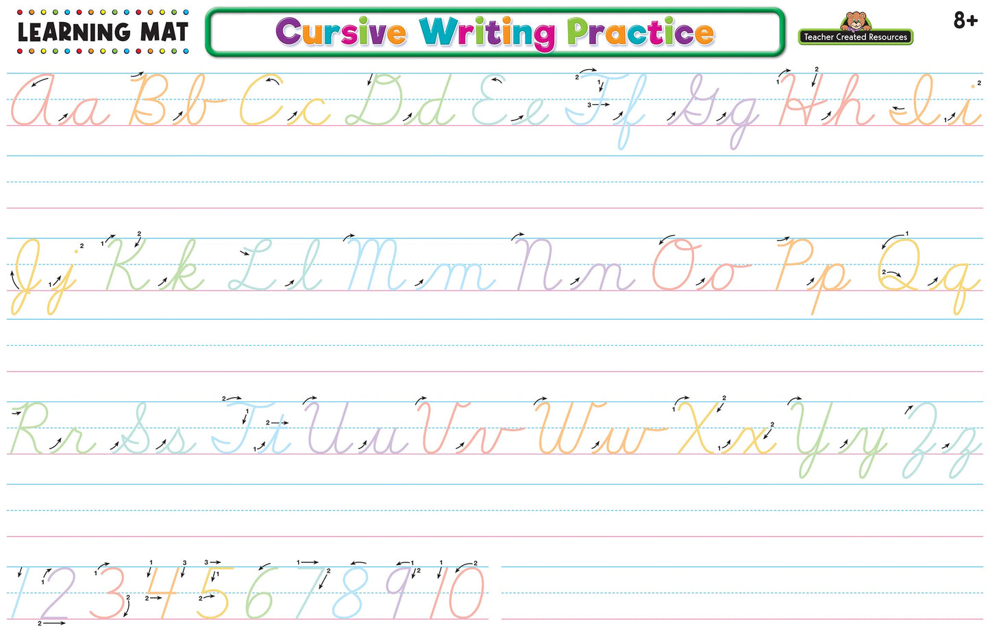 Cursive Writing Practice Learning Mat