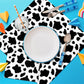 Durony 72 Pack Cow Party Napkins Cow Print Animal Cloth Napkin 3-Layers Farm Animal Party Napkins For Cow Print Birthday Tablewa