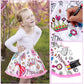 Richness Color Your Own Dress Princess Dress Up Skirt With Fabric Markers & Self-Adhesive Jewels Diy Party Crafts For Girls Age