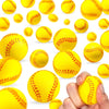 36 Pieces Mini Softball Stress Ball Baseball Sports Foam Squeeze Balls Party Favor Tiny Baseball Toys For Stress Anxiety Relief Team Party Bag Gift Fillers School Carnival Reward Ball Games(Yellow)