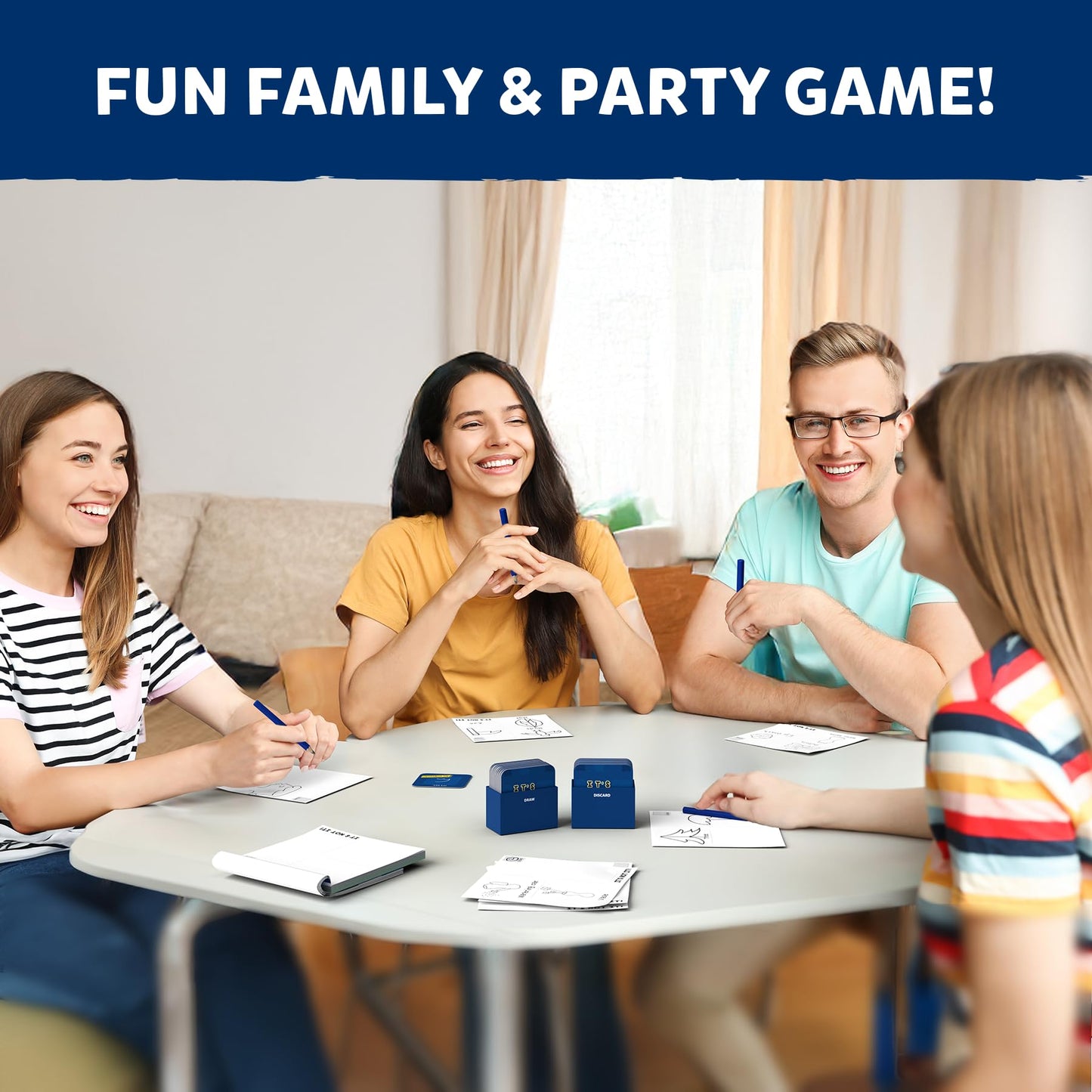 Skillmatics Card & Board Game - It Cant Be, Race to Doodle, Hilarious Drawing Game, Fast-paced Christmas Fun for Families, Part