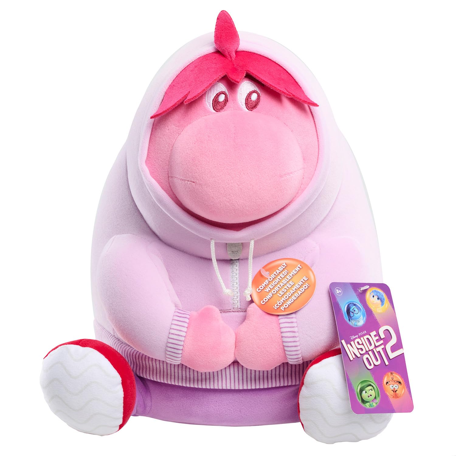 Inside Out 2 Weighted Comfort Plush Embarrassment  Kids Toys for Ages 3 Up by Just Play-New