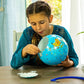 Ravensburger Children's World Globe 180 Piece 3D Jigsaw Puzzle | Easy Click Technology | Displayable Art | Perfect for Kids and mature-themeds | 10.5 in Diameter