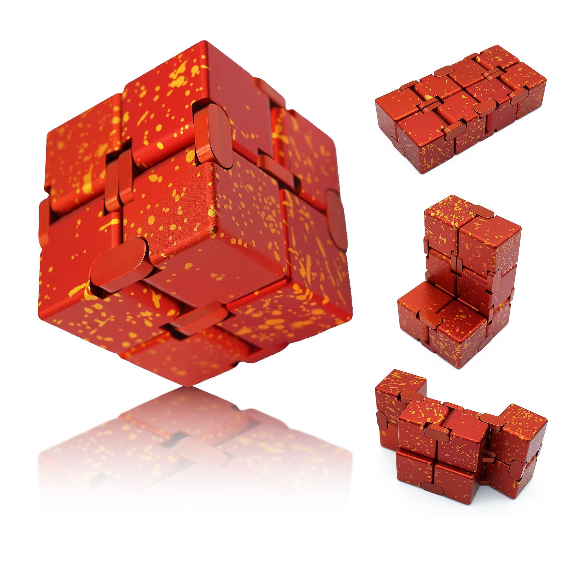 Dolasev Fidget Toys Infinity Cube, Adhd Desk Toys For Office For Adults Stress Relief, Metal Fidget Toys For Kids Party Favors,