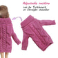 Bjdbus Winter Turtleneck Sweater Clothes For 11.5 Inch Girl Doll Accessories (Rose)