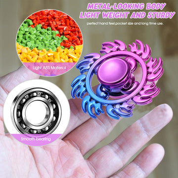 Jawhock 12 Pack Plastic Fidget Spinners|High Speed Hand Spinners For Kids Adults|Stress Anxiety Relief Fidget Toys|Classroom Prizes|Party Favors
