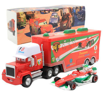 Svorufy Car 2 3 Toys, Truck And Car Set, Movie Car, Metal And Plastic Material, Children'S Christmas And Birthday Gifts (Frances