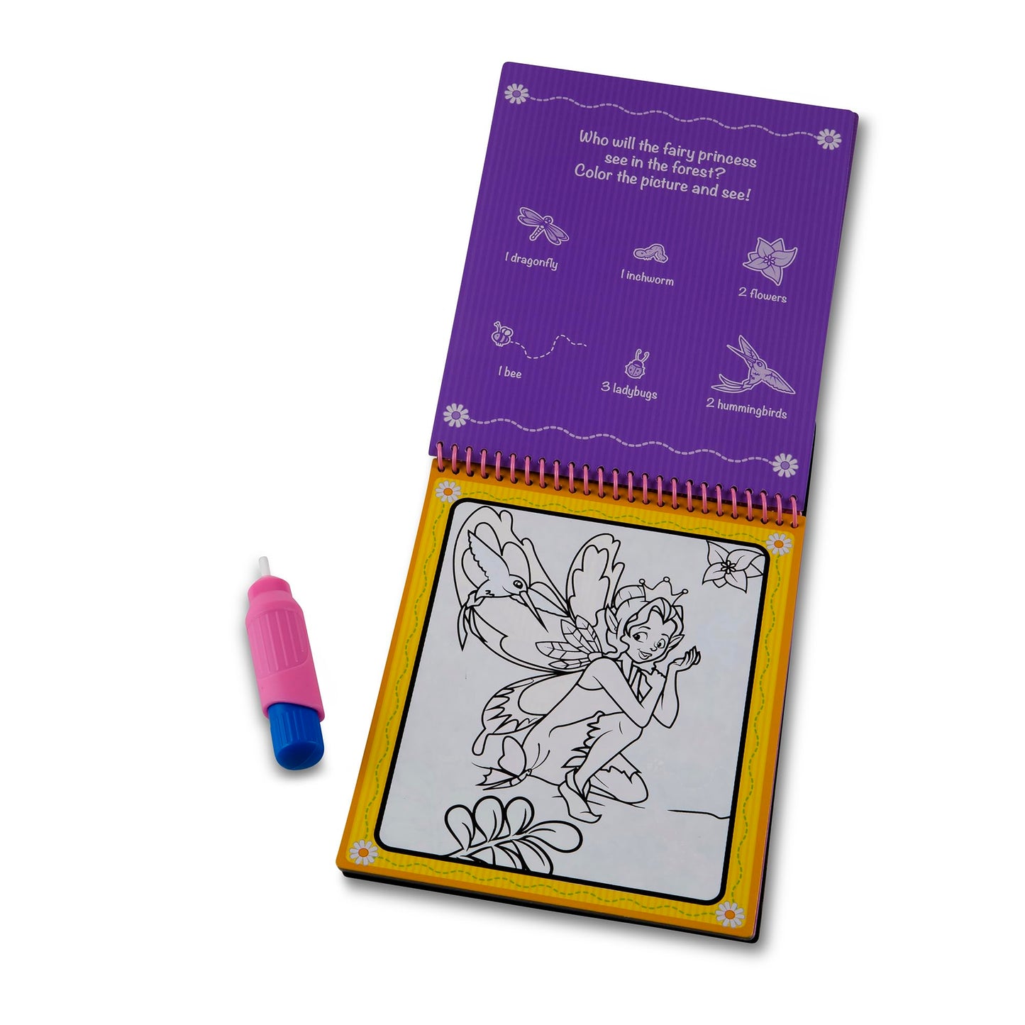Melissa & Doug On the Go Water Wow! Reusable Water-Reveal Activity Pad - Fairy Tale - FSC Certified