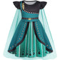 Wonderbabe Princess Costume Fancy Dress For Toddler Little Girls Halloween Christmas Birthday Snow Party Cosplay With Cape Size 6-7