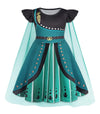 Wonderbabe Girls Princess Dress Snow Party Cosplay Fancy Dress Princess Costume Dress For Little Girls With Cape Birthday Party