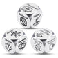 3PCS Food Decision Dice Bridesmaid Gifts for Wedding Bachelorette Party Games for Bride Bridal Shower Gifts 50th 11th Anniversar