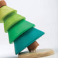 Tender Leaf Toys - Stacking Fir Tree - Wooden Tree Top Sorter And Stacker - Educational Toy For 18M+