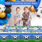 Heboland 3 Pieces Soccer Party Table Cloth,Large Size 54 x 108 Inch Rectangular Soccer Tablecloth Plastic Table Cover for Men Bo