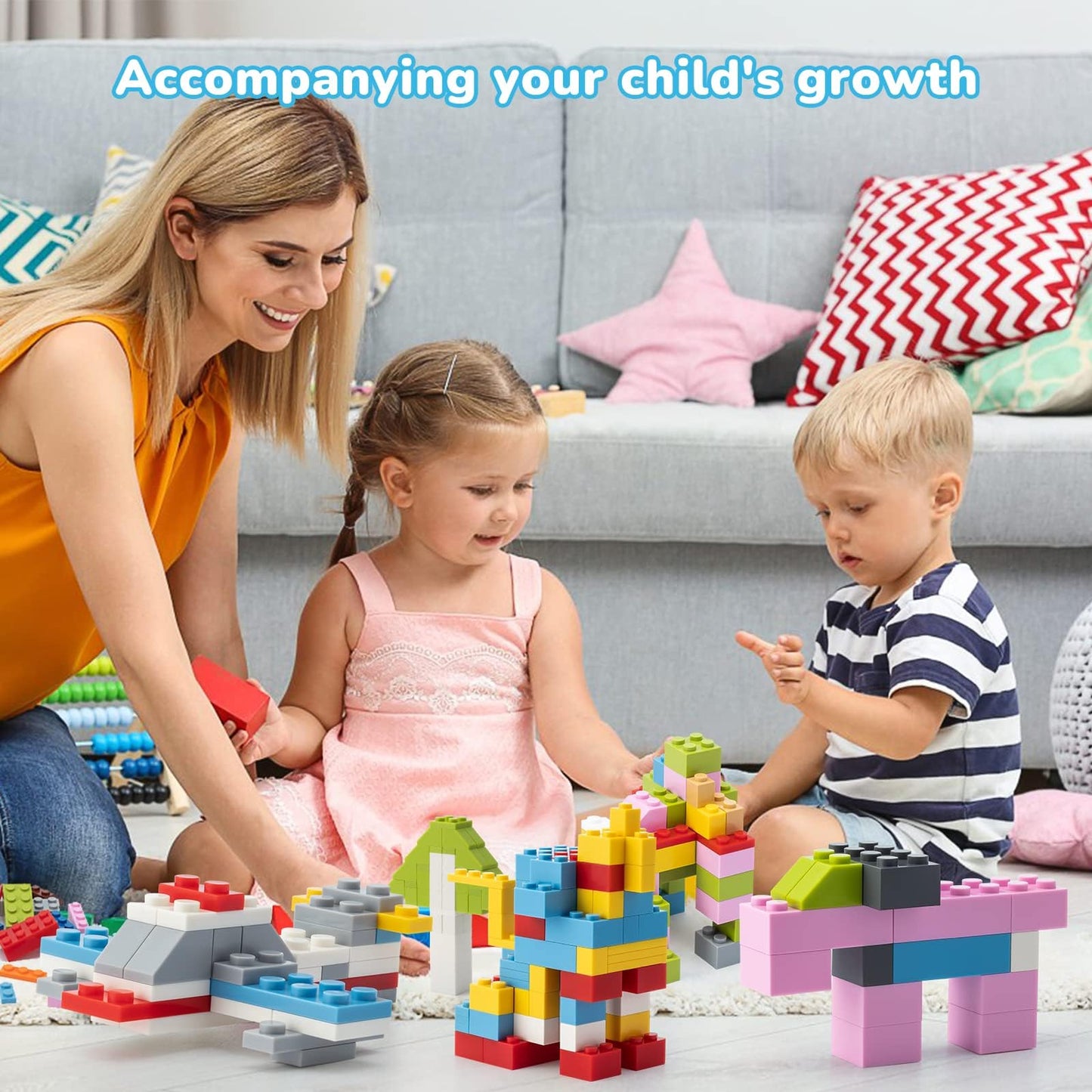 Wyswyg 1200 Piece Building Bricks,Bulk Classic Building Blocks Box Compatible With Most Major Brands 12 Colors 14 Bulk Shapes