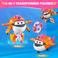 Super Wings Transformable Toys, 5 In Tiki Airplane Transforming Figures Toys, 2 In 1 Mode Rescue Bots Action Figure Toys For 3-5