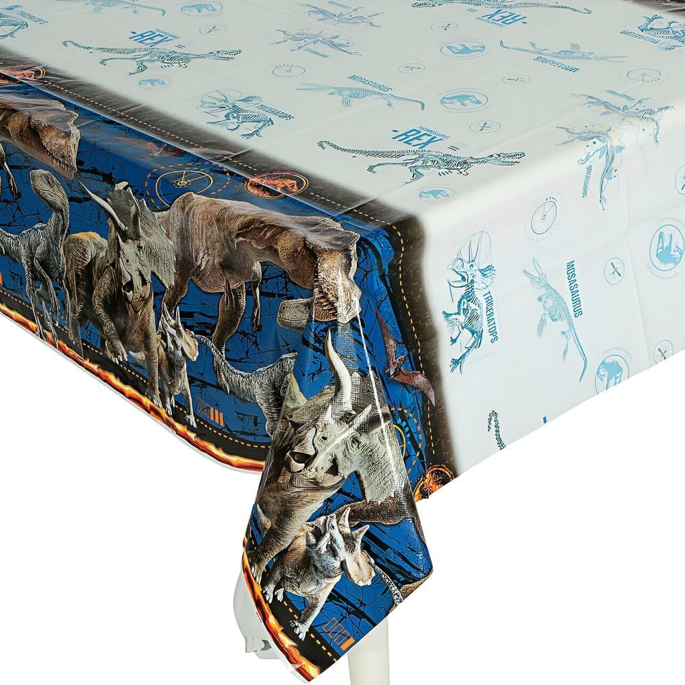 Jurassic World Fallen Kingdom Plastic Tablecover Party Supplies, 2 Pack