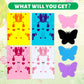 Vkpi 4 Butterflies Foam Art Crafts Gift Kit, Creative Make Your Own Butterflies, Cartoon Paper Craft Projects For Kids Ages 4+ T