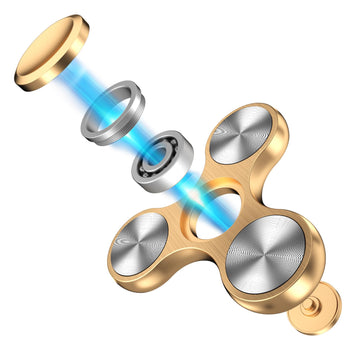 Fidget Spinners Toy, Metal Stainless Steel Bearing High Speed 4-8 Min Spins, Edc Adhd Stress Anxiety Relieves Reducer Fidgets Fi