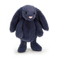 Jellycat Bashful Navy Bunny Stuffed Animal, Medium 12 Inches | Rabbit & Bunny Plush Toy | Classic Children'S Gift