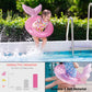 Baby Swimming Float,Inflatable Baby Swim Ring With Seat For Infant/Toddler 6-48 Months,Children Waist Float Ring(Pink)