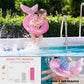 Baby Swimming Float,Inflatable Baby Swim Ring With Seat For Infant/Toddler 6-48 Months,Children Waist Float Ring(Pink)