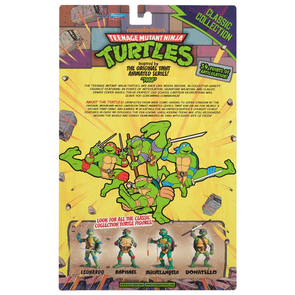 Teenage Mutant Ninja Turtles Classic Collection Raphael Action Figure - Green Plastic - Model 91083