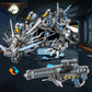 HONLANCH Dragon Series Black Mechanical Building Blocks Set - 1390 Pieces, Large Plastic Toy for Kids & Adults, Model YB015