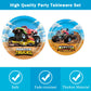 96 Pcs Monster Truck Plates And Napkins Monster Truck Birthday Decorations Monster Truck Party Supplies Monster Truck Party Favo