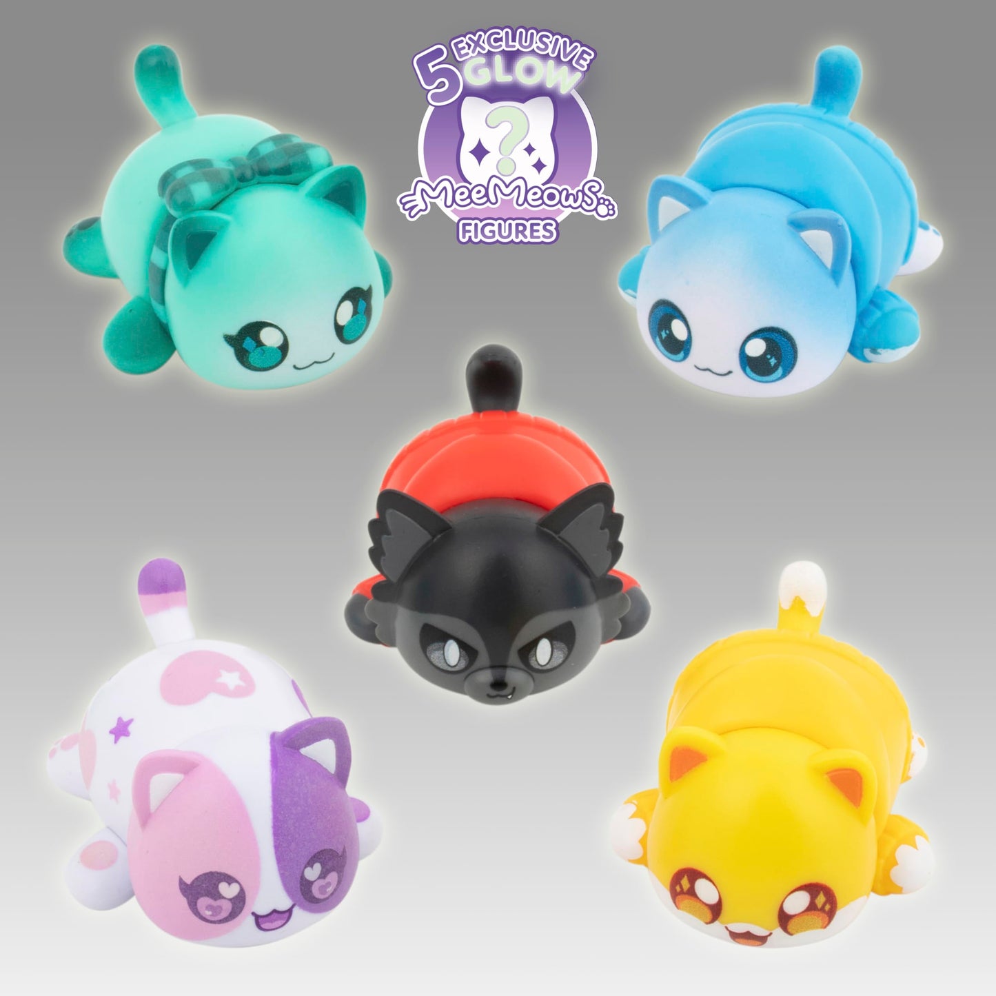 Aphmau & Friends Mystery Figures Glow Multi-Pack, Exclusive Glow In The Dark Figure Collection, Collectible Mini Figures Mystery Box, Official Merch