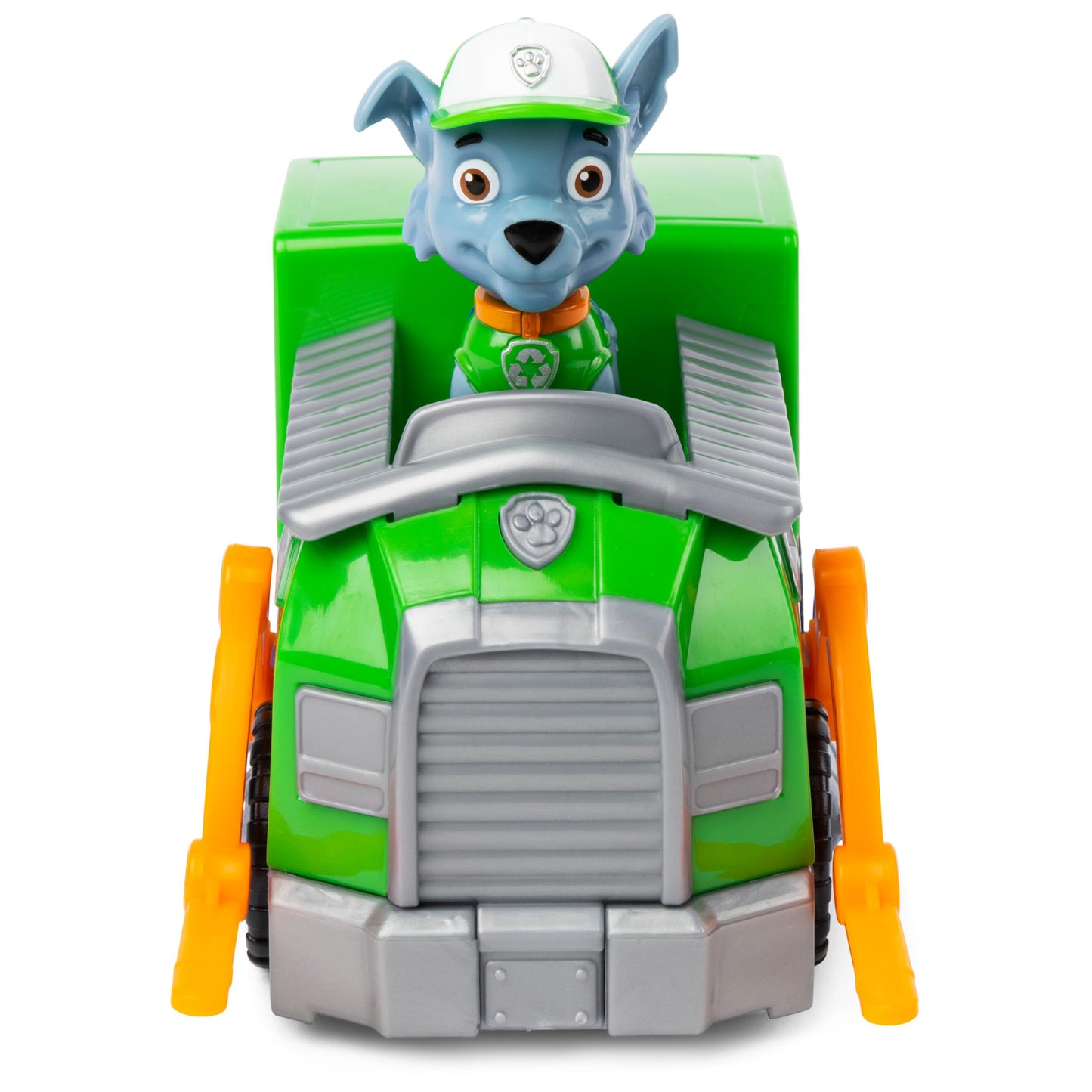 Paw Patrol, Rockys Recycle Truck Vehicle with Collectible Figure, Preschool Toys for Boys & Girls Ages 3 and Up