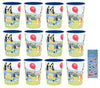Unique Bluey Birthday Party Supplies Bundle Pack includes 12 Reusable Plastic Cups and 1 Dinosaur Sticker Sheet