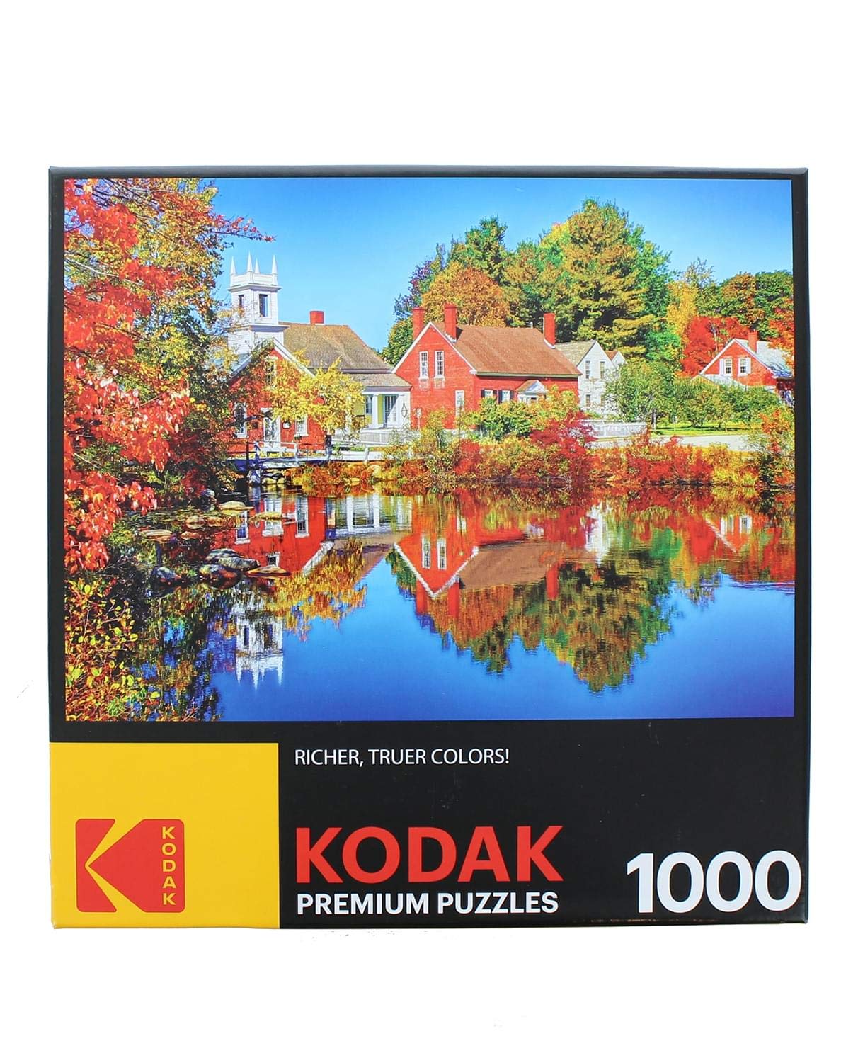 RoseArt - Kodak enhanced - Autumn in Harrisville New Hampshire - 1000 Piece Jigsaw Puzzle for mature-themeds