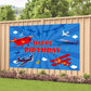 Airplane Birthday Party Decoration Airplane Happy Birthday Backdrop Airplane Photo Background Banner Poster For Flying Enthusias