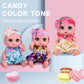 Beem Jun 6'' Cute Small Baby Doll Newborn Baby All Vinyl Reborn Baby Dolls For Girls Swivel Mini Dolls 16 Cm Crying Baby Diy Toy