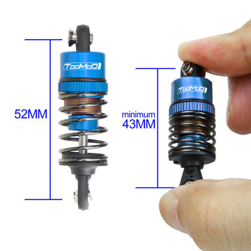 TOOMOD 1/10 52MM RC Oil filled Shock Absorbers kit for Tamiya TT-01 TT-02 M03 M04 M05 M06 TA05 1:10 On Road Car Upgrades Replace