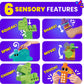 MEGA BLOKS Toddler Building Blocks Set, 24 Pieces, Plastic, Dinos, Model HKN43, Ages 1+