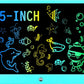 Lcd Writing Tablet For Kids, 15 Inch Colorful Electronic Doodle Board For Kids Age 3+ Toys Christmas Birthday Erasable Drawing T