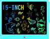 Lcd Writing Tablet For Kids, 15 Inch Colorful Electronic Doodle Board For Kids Age 3+ Toys Christmas Birthday Erasable Drawing T
