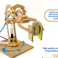 Pathfinders STEM Kit - Hydraulic Robotic Arm | Wooden Building Kit for Kids Ages 8-12 | Mechanical Engineering Toy | Hands-On ST