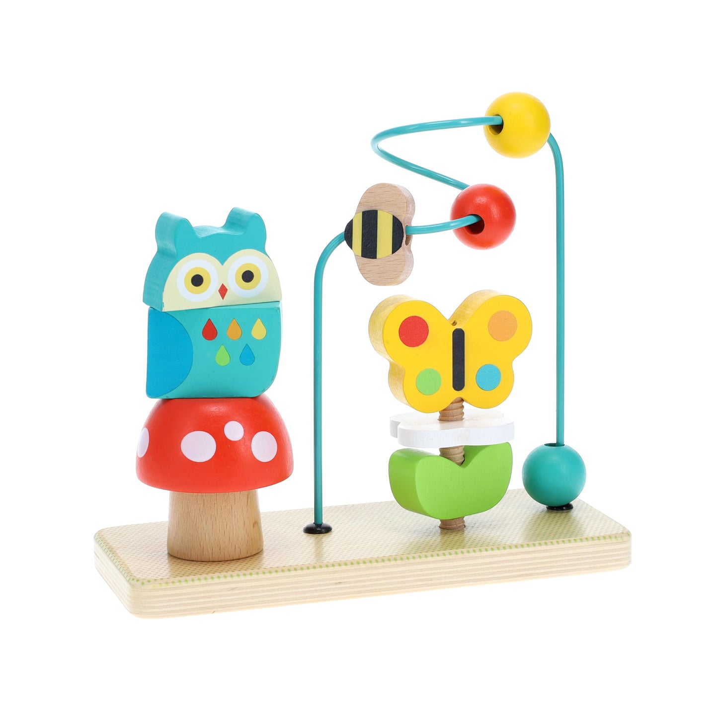 Petit Collage Busy Garden Wooden Activity Trio
