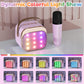 FLUESTON Mini Karaoke Machine for Kids Adults, Portable Bluetooth Speaker with 2 Wireless Microphones, Birthday Kids Gifts Toys