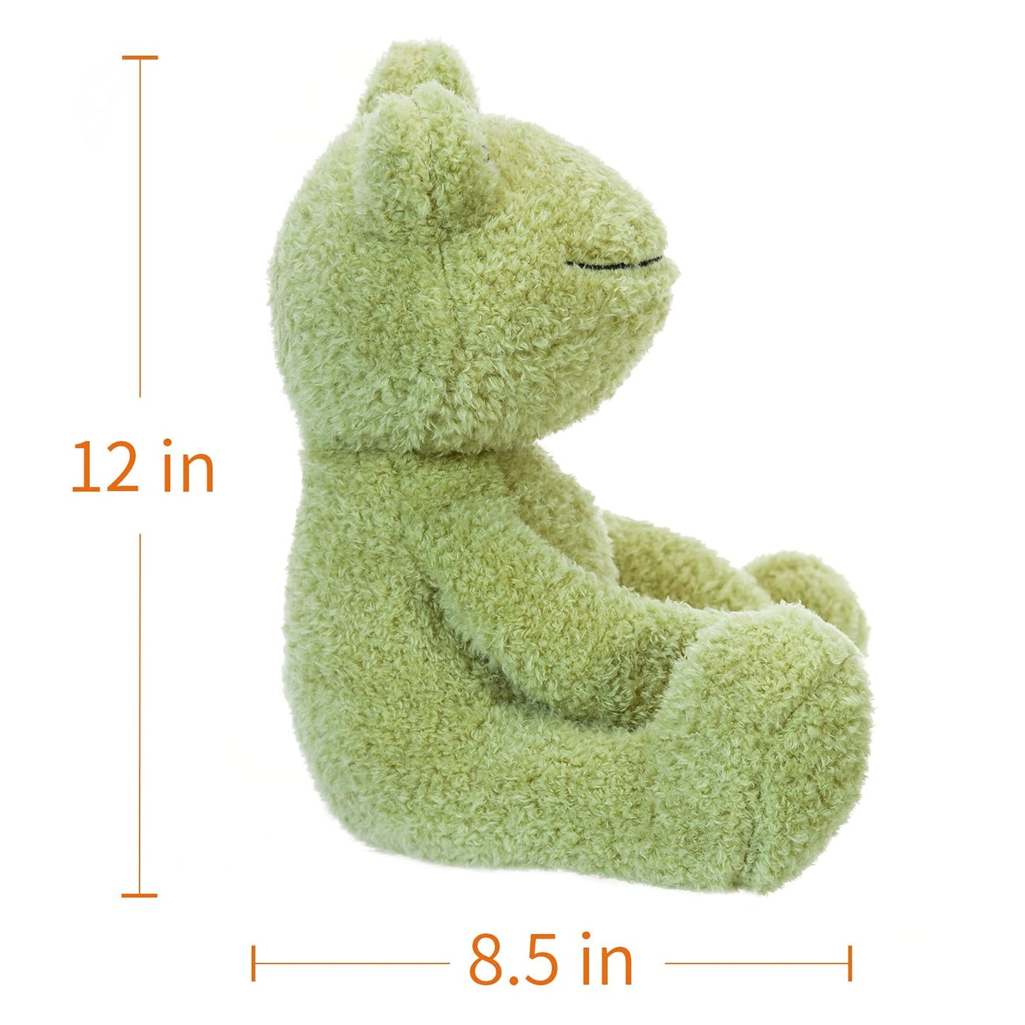 Apricot Lamb Toys Plush Velvet Frog Stuffed Animal Soft Cuddly Perfect For Child (Medium, 12 Inches)