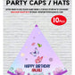Wow Party Studio Personalised Butterfly Theme Happy Birthday Party Decorations Party Caps/Hats With Birthday Boy/Girl Name  10P