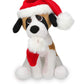 Plushland Xmas Pawpal with Santa Hat Stuffed Animals Plush Puppet Dog 8 Inches for Kids - A Perfect Christmas Day Gift on This Holiday for Babies (New Christmas Dog Assortment)